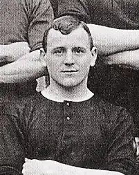 Charlie Roberts was captain when Manchester United won their first league title in 1907.
