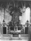 Nave, view of the choir with high altar (as of 1875)