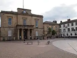 The Old Town Hall and attached piers and railings