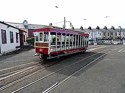 Trailer car 41 in the station tracks
