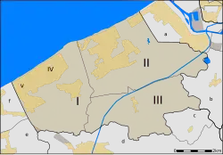 Sint-Idesbald ("V") on the map of Koksijde