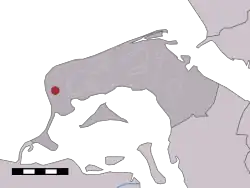 Visschershoek in the former municipality of Goedereede.