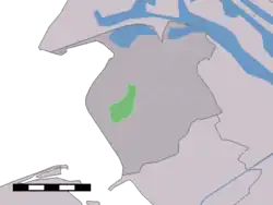 Stuifakker in the former municipality of Westvoorne.