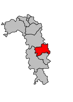 Location of the canton in the arrondissement of Briey