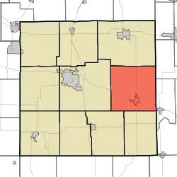 Location in Marshall County