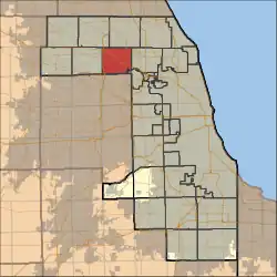 Location in Cook County