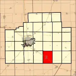 Location in McLean County