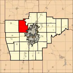 Location in Sangamon County