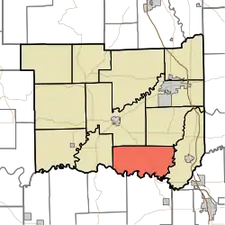 Location in Jackson County