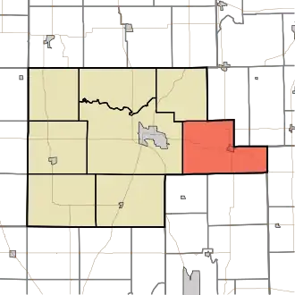 Location of Henry Township in Fulton County