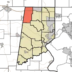 Location of Jackson Township in Dearborn County