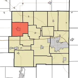 Location in Wayne County