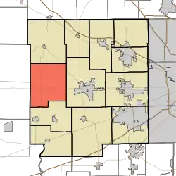 Location in Hendricks County