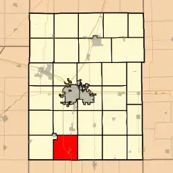 Location in Champaign County
