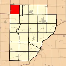 Location in Fulton County