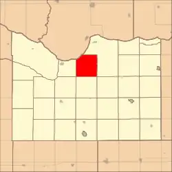 Location in Knox County