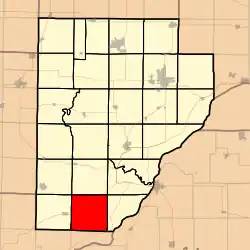 Location in Fulton County