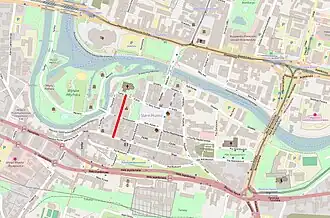 Location of the Street in Bydgoszcz