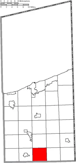 Location of Colebrook Township in Ashtabula County