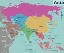 Map of Asia