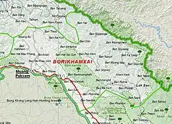 Map of Bolikhamsai province