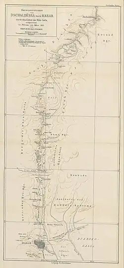 Old German-language map