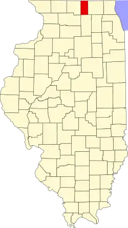 State map highlighting Boone County
