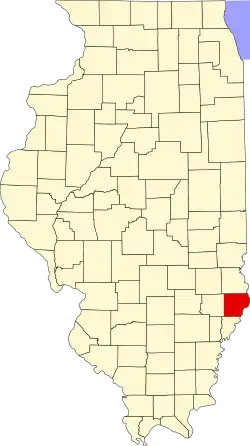 State map highlighting Lawrence County