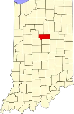 State map highlighting Howard County