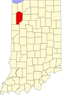 State map highlighting Jasper County