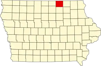 Mitchell County map