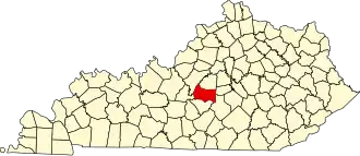 State map highlighting Marion County