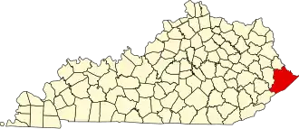 State map highlighting Pike County