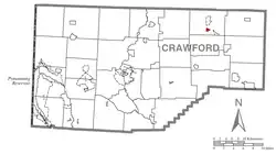 Location of Lincolnville in Crawford County