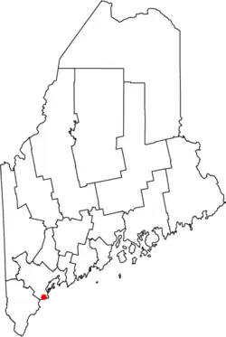 Location in the state of Maine