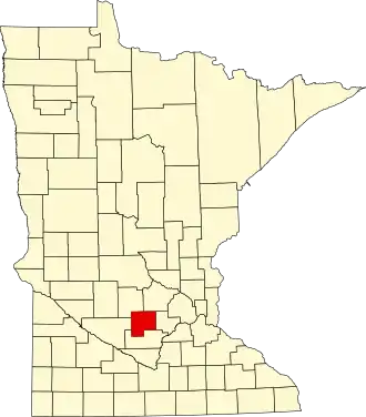 State map highlighting McLeod County