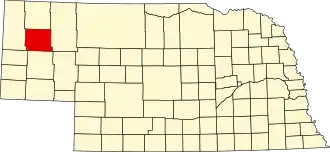 State map highlighting Box Butte County