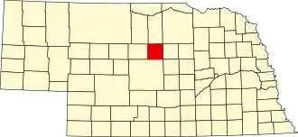State map highlighting Loup County