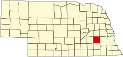 State map highlighting Seward County