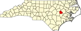 State map highlighting Greene County