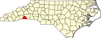 State map highlighting Polk County