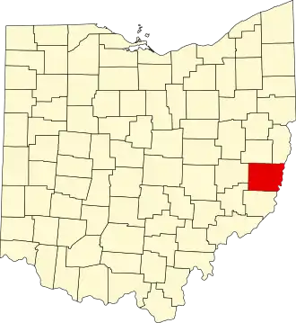Belmont County map