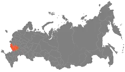 Map of Central Black Earth economic region