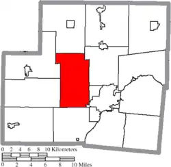 Location of Turtle Creek Township in Shelby County