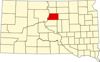 State map highlighting Potter County