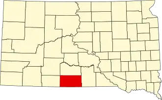 Todd County map