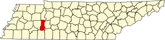 State map highlighting Decatur County
