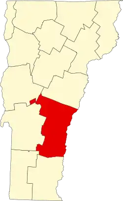 Windsor County map