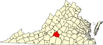 State map highlighting Campbell County