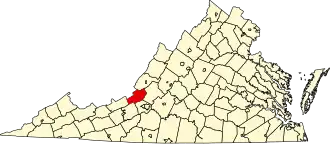 State map highlighting Craig County